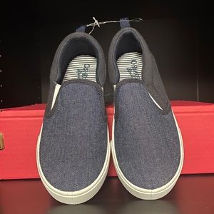 Boys OSHKOSH slip on boat shoes NAVY size 1
